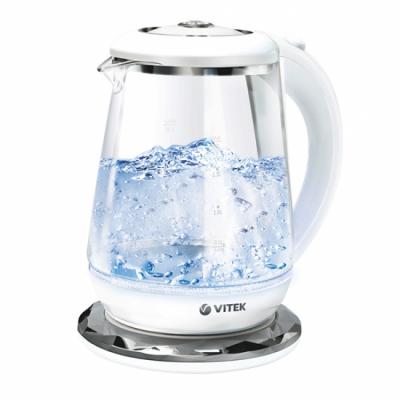 Чайник Vitek 7051(MC) 2200 Вт белый 1.7 л стекло