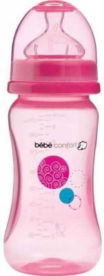 Бутылочка Bebe Confort серия Maternity PP, сил. соска для молока и воды, 270 мл, 0-12 мес. розовый