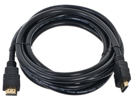 Кабель HDMI 3м AOpen ACG511-3M круглый черный