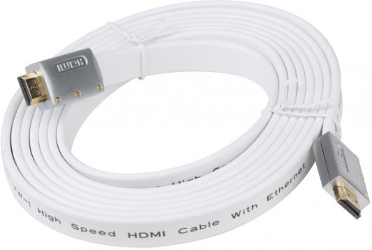 Кабель HDMI 3м AOpen ACG545A-W-3M плоский белый