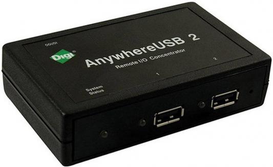 Концентратор USB 2.0 DIGI AW-USB-2 2 х USB 2.0 1 Ethernet белый