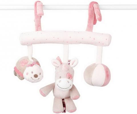 Мягкая игрушка на завязках Nattou Soft Toy Nina, Jade Lili Кролик, Единорог и Черепашка 987233