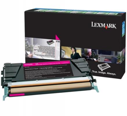 Картридж Lexmark Пурпурный картридж сверхвысокой ёмкости X748