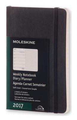 Еженедельник датированный Moleskine CLASSIC SOFT WKNT Pocket 90x140 мм картон DSB12WN2
