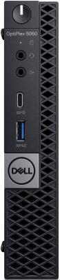 ПК Dell Optiplex 5060 Micro i5 8500T (2.1)/8Gb/1Tb 7.2k/UHDG 630/Windows 10 Professional/GbitEth/90W/клавиатура/мышь/черный