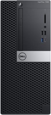 ПК Dell Optiplex 7060 MT i5 8500 (3)/8Gb/1Tb 7.2k/R5 430 2Gb/DVDRW/Windows 10 Professional/GbitEth/200W/клавиатура/мышь/черный/серебристый
