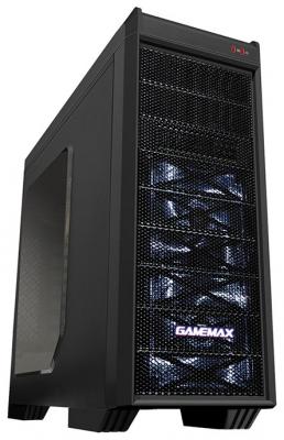 Корпус ATX GameMax G501X Без БП чёрный (G501X Blue)
