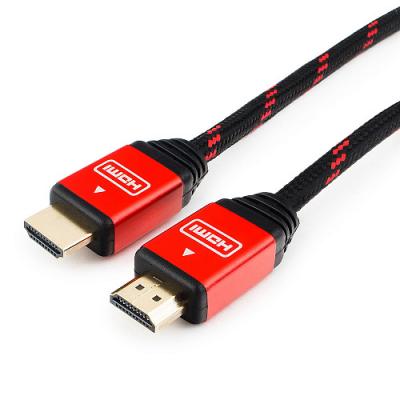 Кабель HDMI 1м Cablexpert CC-G-HDMI02-1M круглый черный красный (CC-G-HDMI02)