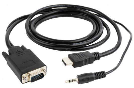 Кабель HDMI 10м Cablexpert A-HDMI-VGA-03-10M круглый черный