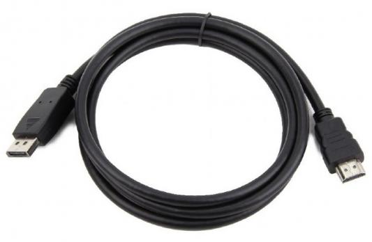 Кабель DisplayPort 10м Cablexpert CC-DP-HDMI-10M круглый черный кабель displayport 3м exegate ex cc dp 3 0 круглый черный ex284913rus