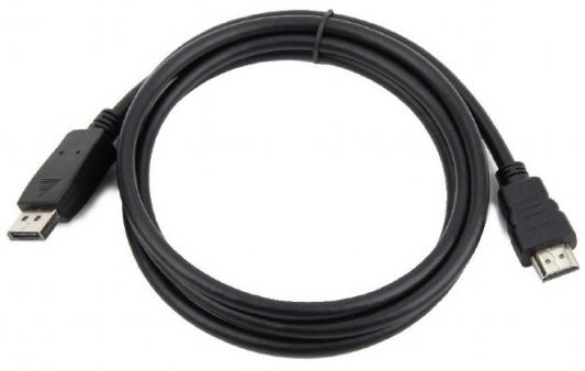 Кабель DisplayPort Cablexpert CC-DP-HDMI-7.5M круглый черный кабель displayport 3м exegate ex cc dp 3 0 круглый черный ex284913rus