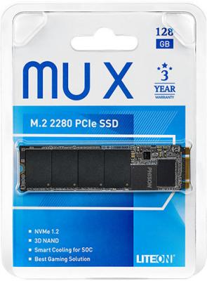 Твердотельный накопитель SSD M.2 128 Gb Plextor LiteOn MU X Read 1500Mb/s Write 450Mb/s 3D NAND TLC