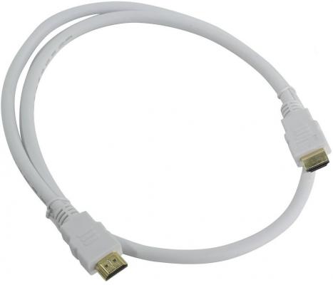 Кабель HDMI 1м AOpen ACG711W-1M круглый белый