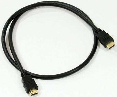 Кабель HDMI 1м AOpen ACG711-1M круглый черный
