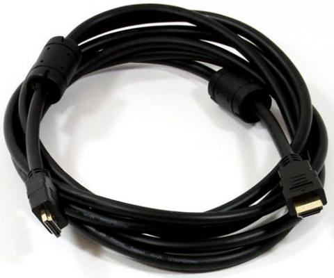Кабель HDMI 3м AOpen ACG711D-3M круглый черный