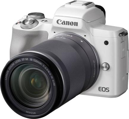 Фотоаппарат Canon EOS M50 белый 24.1Mpix 3" 4K WiFi 18-150 IS STM LP-E12