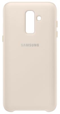 Чехол (клип-кейс) Samsung для Samsung Galaxy J8 (2018) Dual Layer Cover золотистый (EF-PJ810CFEGRU)