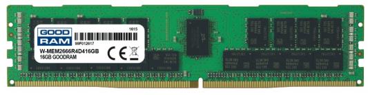 Оперативная память 16Gb (1x16Gb) PC4-21300 2666MHz DDR4 DIMM ECC Registered Goodram W-MEM2666R4D416G
