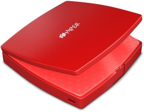 Внешний аккумулятор Power Bank 4000 мАч HIPER MIRROR-4000 RED красный
