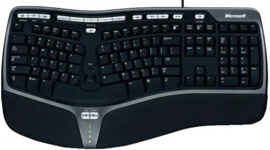 Клавиатура проводная Microsoft Natural Ergonomic Keyboard 4000 Black USB B2M-00020-P USB черный