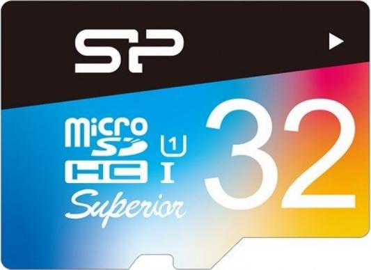 Флеш карта microSDHC 32Gb Class10 Silicon Power SP032GBSTHDU1V20SP + adapter