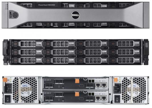 Дисковый массив Dell PV MD3400 x12 4x4Tb 7.2K 3.5 NL SAS 2x600W PNBD 3Y 8G Cache (210-ACCG-22)
