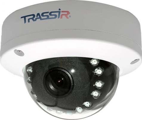 Камера IP Trassir TR-D3121IR1 CMOS 1/2.9" 2.8 мм 1920 x 1080 H.264 MJPEG RJ-45 PoE белый