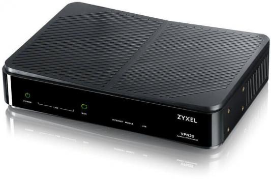 Межсетевой экран Zyxel VPN2S-ZZ0101F 1000Mbps 4xLAN черный