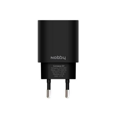 Сетевое зарядное устройство Nobby 0102NB-010-001 2.1A черный