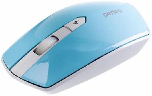 Perfeo мышь беспров., оптич. "EDGE", 4 кн, DPI 800-1600, USB, голубой (PF-838-WOP-BL)