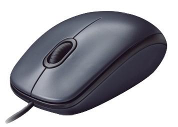 Мышь проводная Logitech M90 серый USB 910-001794
