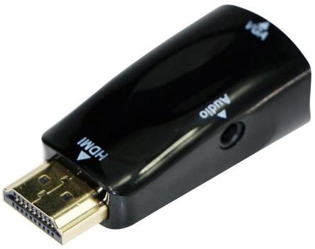 Переходник HDMI Gembird A-HDMI-VGA-02 черный аксессуар palmexx hdmi vga px hdmi vga