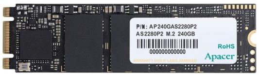 Твердотельный накопитель SSD M.2 240 Gb Apacer AS2280P2 Read 1580Mb/s Write 880Mb/s 3D NAND TLC (AP240GAS2280P2-1)