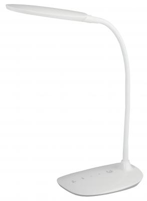 ЭРА Б0019130 Настольный светодиодный светильник NLED-453-9W-W белый {5 ступенчатый диммер яркости, цвет. температура 3000/4500/6500К}