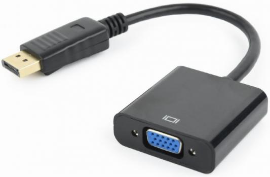 Переходник DisplayPort 0.15м Cablexpert A-DPM-VGAF-02 круглый черный