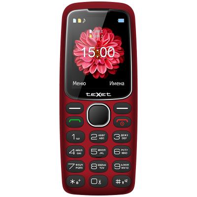 Мобильный телефон Texet TM-B307 красный 2.4" Bluetooth
