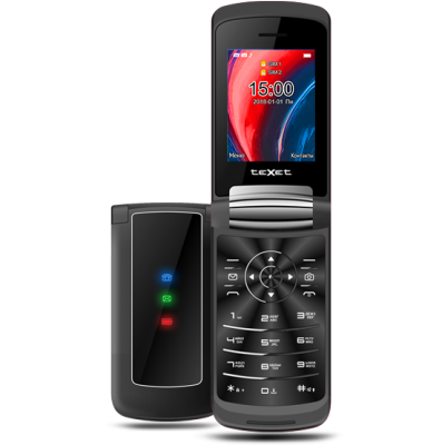 Мобильный телефон Texet TM-317 черный 2.4" Bluetooth