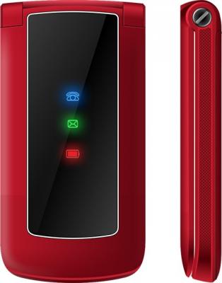 Мобильный телефон Texet TM-317 красный 2.4" Bluetooth