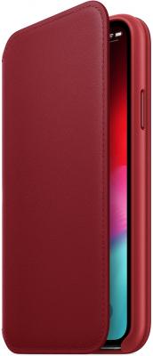 Чехол-книжка Apple Leather Folio для iPhone XS красный MRWX2ZM/A