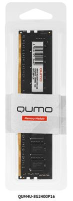Оперативная память 8Gb (1x8Gb) PC4-21300 2666MHz DDR4 DIMM CL19 QUMO QUM4U-8G2666P19