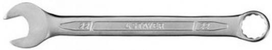 Ключ STAYER "PROFI"" гаечный комбинированный, Cr-V сталь, хромированный, 22мм [27081-22]