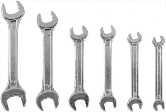 Набор рожковых ключей KROFT 210206 (6 - 17 мм)  6 шт.