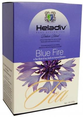 Чай черный HELADIV Blue Fire 200 гр. жень-шень жасмин васильки киви гуава мята