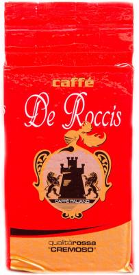 Кофе молотый De Roccis Q Rossa Cremoso 250 грамм