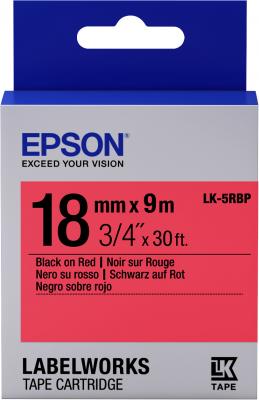 Epson Tape - LK5RBP Pastel Blk/Red 18/9