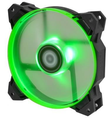 Вентилятор ID-COOLING SF-12025-G 120x120x25мм (80шт./кор, PWM, Low Noise, резиновые углы, Green LED & Ring, 700-1500об/мин)  BOX