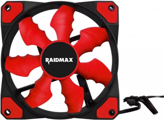 Вентилятор Raidmax RX-120SR-R RED 120x120x25мм (60шт./кор, пит. от мат.платы и БП, 1200об/мин) (RX-120SR-R) Retail