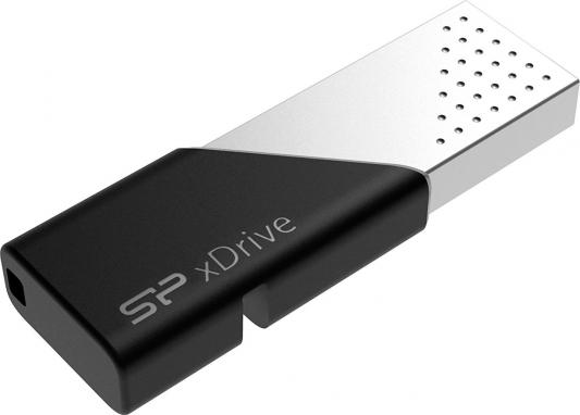 Флеш Диск Silicon Power 32Gb Jewel Z50 SP032GBLU3Z50V1S USB3.1 серебристый/черный