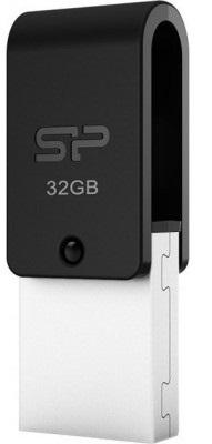 Флеш Диск Silicon Power 32Gb Mobile X21 SP032GBUF2X21V1K USB2.0 черный