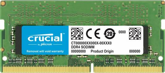 Оперативная память для ноутбука 16Gb (1x16Gb) PC4-21300 2666MHz DDR4 SO-DIMM CL19 Crucial CT16G4SFD8266